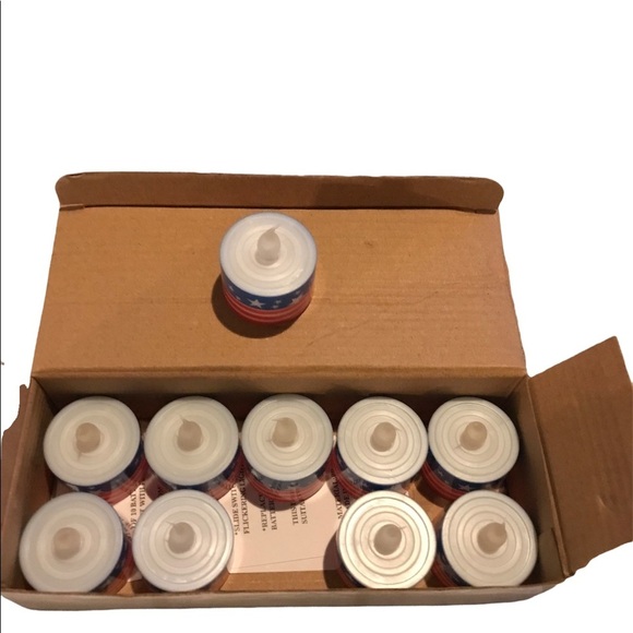 Battery Operated Patriotic Flag LED Tea Light Candles - Picture 6 of 10